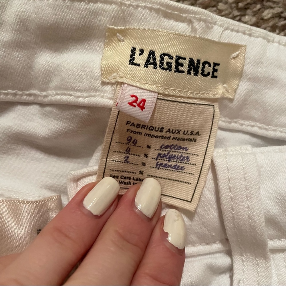 L’agence white jeans with black stripe - Picture 4 of 6